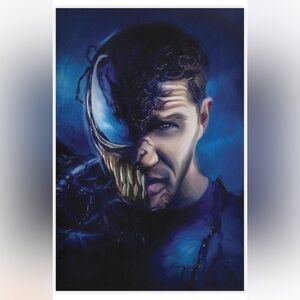 NWOT 16” x 24” Venom Canvas Painting Wall Art Tom Hardy We Are Venom Poster